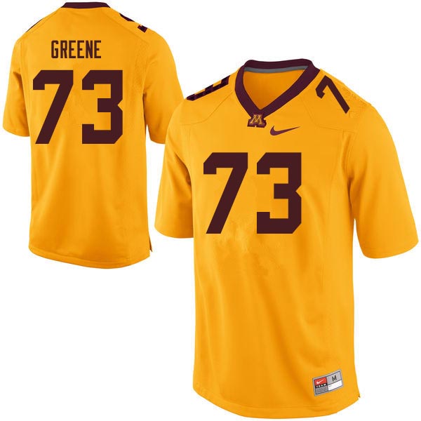 Men #73 Donnell Greene Minnesota Golden Gophers College Football Jerseys Sale-Gold